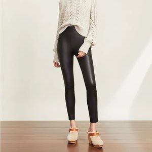 Veronica Beard Corliss High Rise Leather Leggings NWT Sz 6